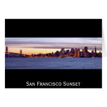 San Francisco Sunset Card