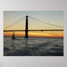 San Francisco Sunset Poster