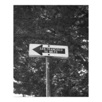 San Francisco that-a-way bw Print posters