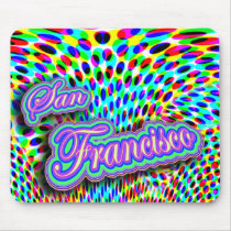 San Francisco trippy mousepad by gregvan San Francisco trippy mousepad