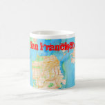 San Francisco Watercolor Map Coffee Mug