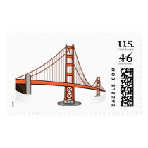 San Francisco Wedding Postage Stamp