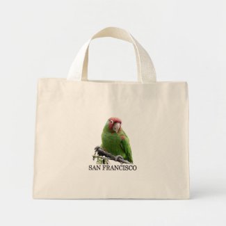 San Francisco Wild Parrot #7 Canvas Bags