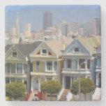 San Francisco's Famous Painted Ladies Stone Coaster