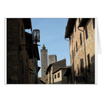 San Gimignano Tuscany Italy Greeting Card