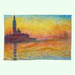 San Giorgio Maggiore at Dusk  Claude Monet kitchen towels