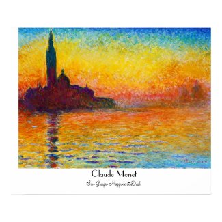 San Giorgio Maggiore at Dusk Claude Monet Print