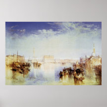 San Giorgio Venice by Joseph Mallord Turner Posters