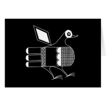 San Idelfonso Pueblo Bird Greeting Card
