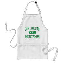 San Jacinto - mustangos - joven - Midland Tejas Delantal