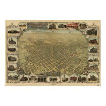 San Jose California 1901 Panoramic Map posters by terraprints_classic San Jose California 1901 Panoramic Map posters
