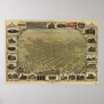 San Jose California 1901 Panoramic Map posters