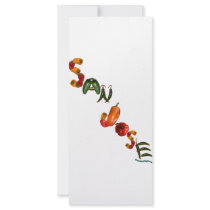 San Jose Chili Peppers rack cards