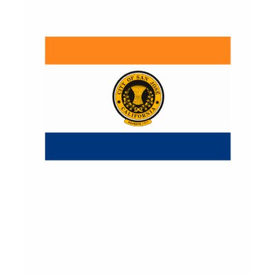 San Jose Flag T-shirt by FlagTshirts