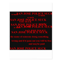 san jose police post card