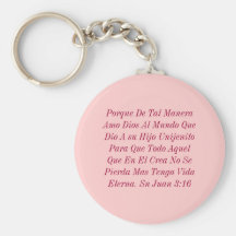 San Juan 3:16 Keychains