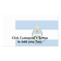 San Juan, Argentina flag Business Card
