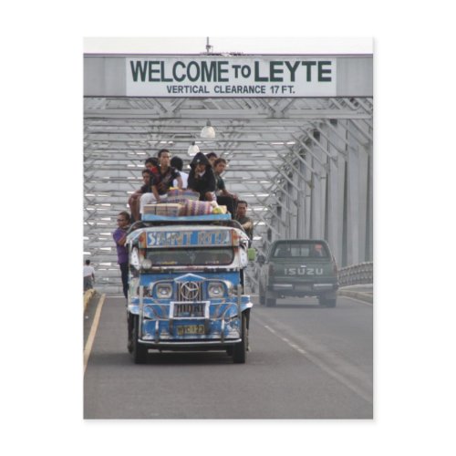 Jeepney on the San Juanico Bridge