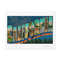 San Luis Obispo, California - Large Letter Scene Post Card
