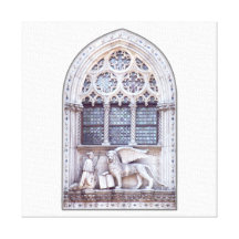 San Marco Winged Lion Window Stretched Canvas Prints