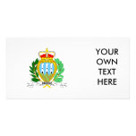 San Marino Coat of Arms Custom Photo Card