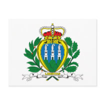 San Marino Coat of Arms Postcard