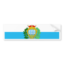 San Marino Flag bumper stickers by coolcountry San Marino Flag bumper stickers
