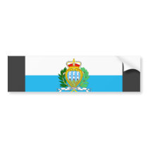 San Marino Flag bumper stickers by coolcountry San Marino Flag bumper stickers
