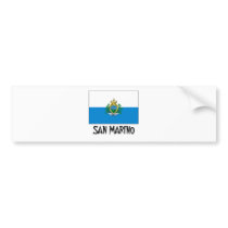 San Marino Flag bumper stickers by flagshirt San Marino Flag bumper stickers