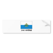 San Marino Flag bumper stickers by flagshirt San Marino Flag bumper stickers
