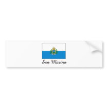 San Marino Flag Design bumper stickers by flagshirt San Marino Flag Design bumper stickers