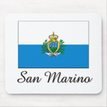 San Marino Flag Design mousepads by flagshirt San Marino Flag Design mousepads