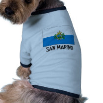 San Marino Flag pet clothing by flagshirt San Marino Flag pet clothing