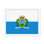 San Marino Flag (light) Postcard