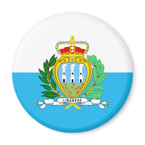 San Marino Flag magnets by coolcountry San Marino Flag magnets