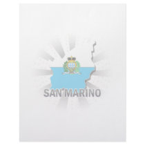 San Marino Flag Map 2.0 Letterhead Design