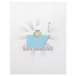 San Marino Flag Map 2.0 Letterhead Design