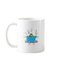 San Marino Flag Map 2.0 Coffee Mug