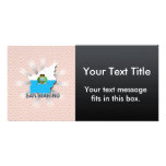 San Marino Flag Map 2.0 Personalized Photo Card