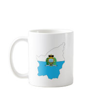 San Marino Flag Map full size Mug