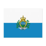 San Marino Flag Postcard
