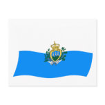 San Marino Flag Postcard