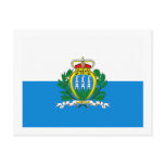 San Marino Flag Postcard