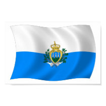 San Marino Flag Poster Print by LivingFlags2 San Marino Flag Poster Print