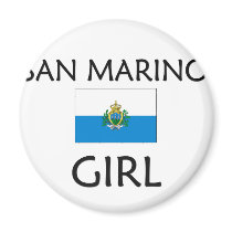 SAN MARINO GIRL magnets by flagshirt SAN MARINO GIRL magnets