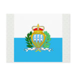 San Marino High quality Flag Postcards