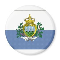 San Marino National Flag magnets by All_Flags San Marino National Flag magnets