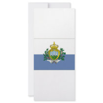 San Marino National Flag Personalized Rack Card