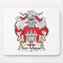 San Miguel Family Crest mousepads by coatsofarms San Miguel Family Crest mousepads