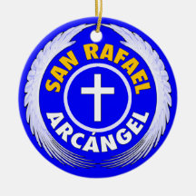 San Rafael Arcangel Christmas Ornaments